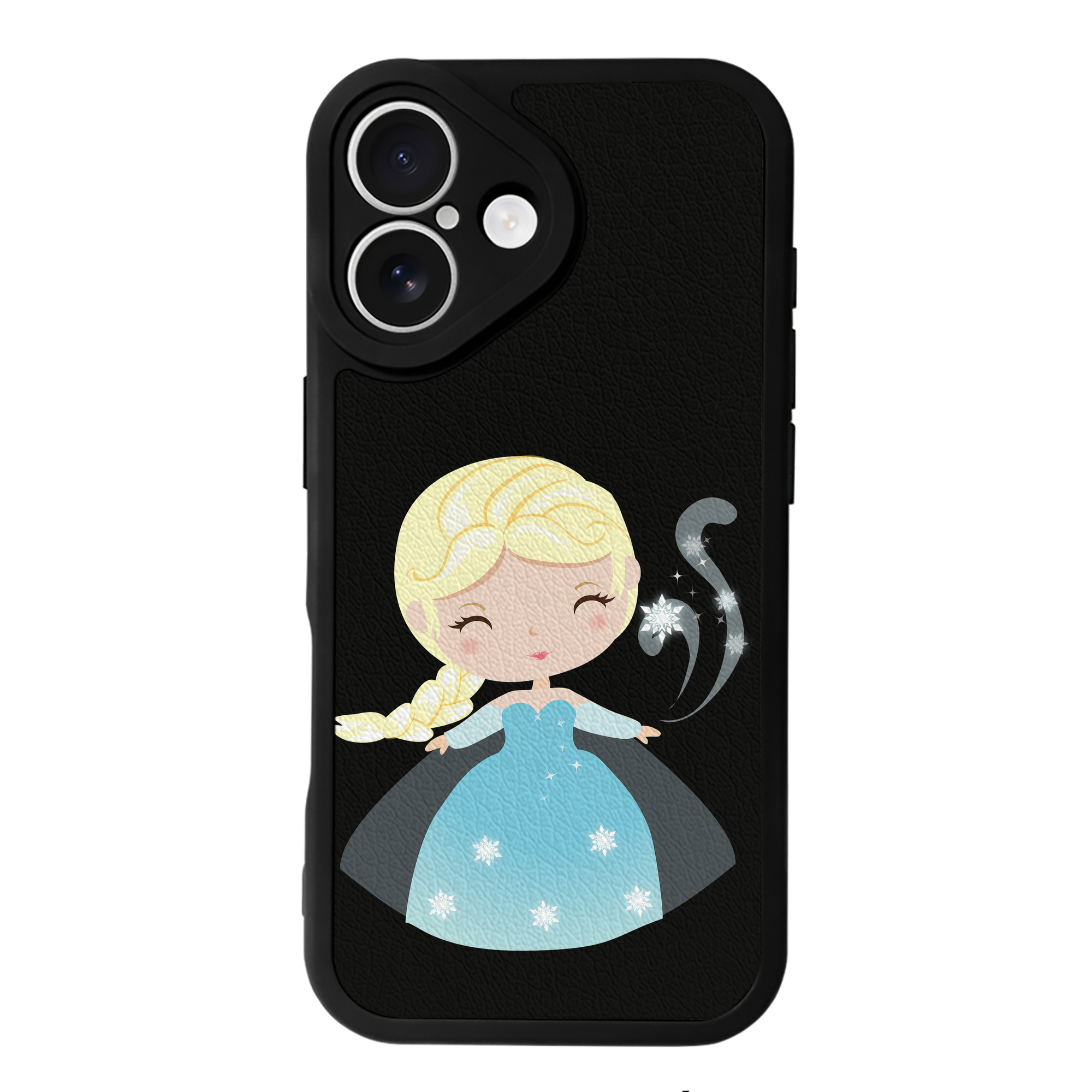（画像用） アナと雪の女王 アンナ エルサ Frozen Anna Elsa 【iPhone 16シリーズ対応】シリコンスマホケース（レザー調） 材質：シリコン